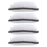 Giselle Luxury Microfibre Pillows — 4-Pack, 1kg Polyester Fibre, Family or Hotel — Allure Home Collections