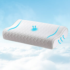 Pentecost contour memory foam pillow for side and back sleepers