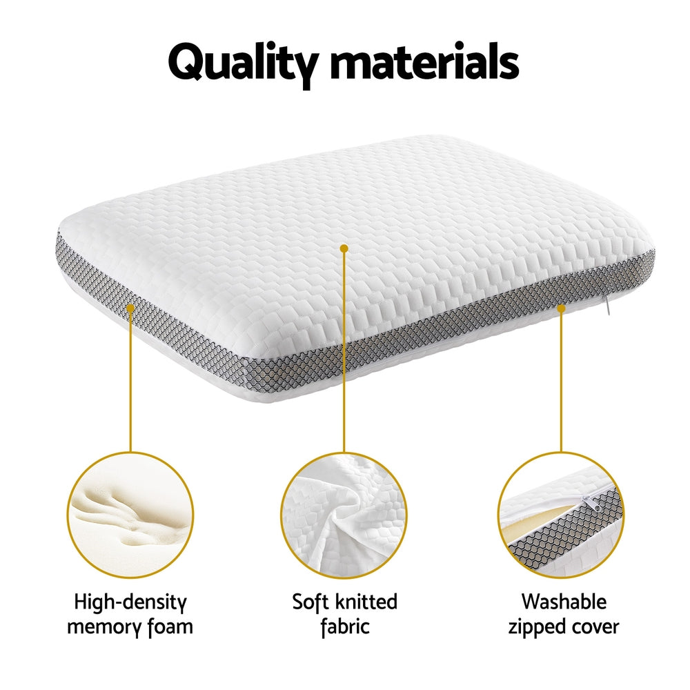 Giselle Premium Memory Foam Pillow — Superior Neck and Head Support — Allure Home Collections