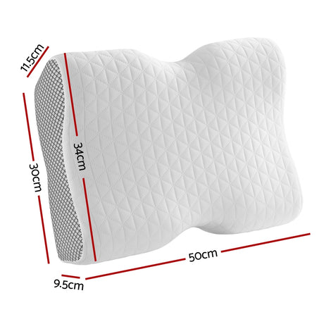Giselle Contour Memory Foam Pillow — Ultimate Neck and Head Support — Allure Home Collections