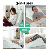 Giselle Bedding Bamboo Wedge Pillow — 3-in-1 Multi-Use Bed Wedge Cushion — Allure Home Collections