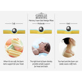 Giselle Bedding Bamboo Wedge Pillow — 3-in-1 Multi-Use Bed Wedge Cushion — Allure Home Collections