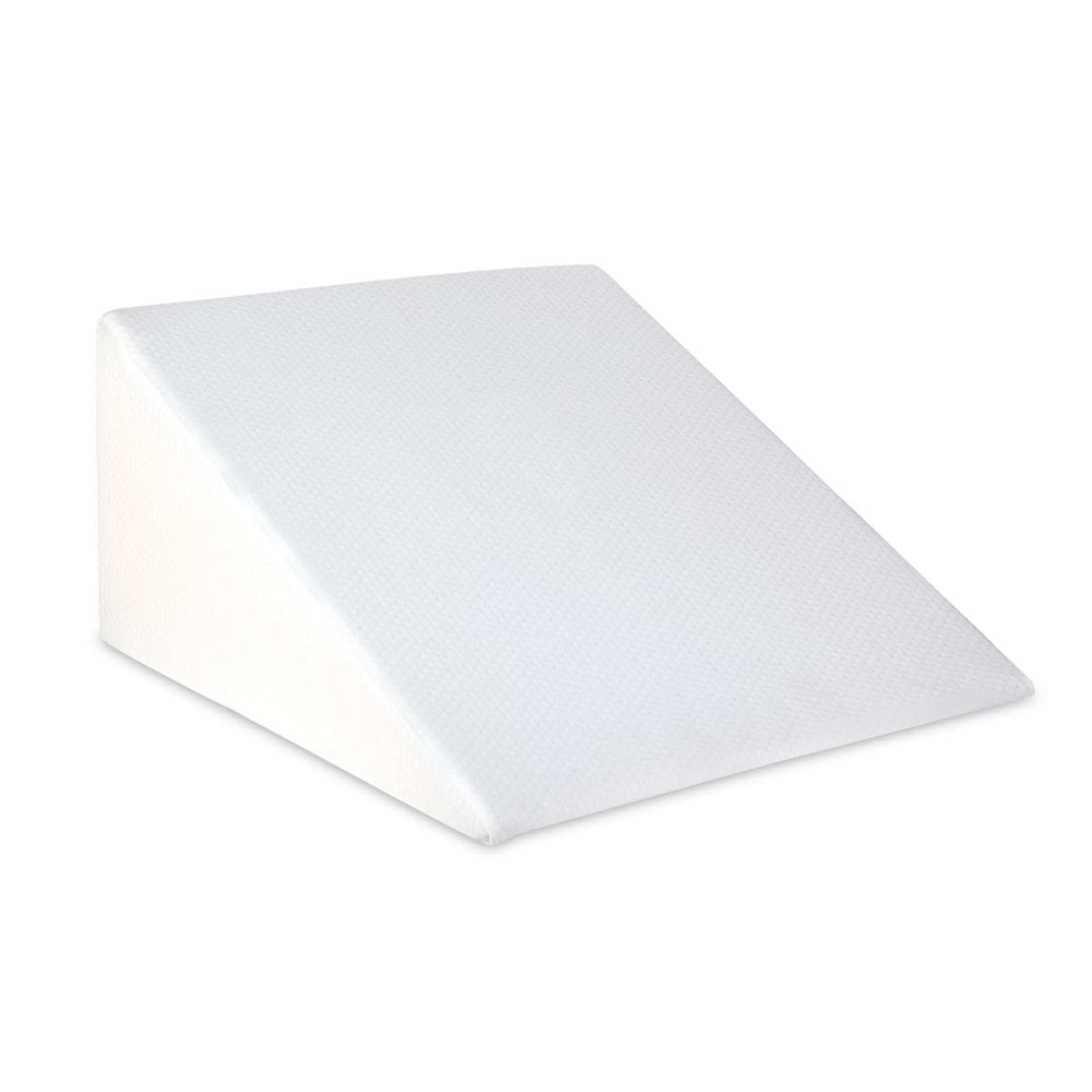 Giselle Bedding Wedge Pillow — White, Elevating Back and Upper Body Support — Allure Home Collections