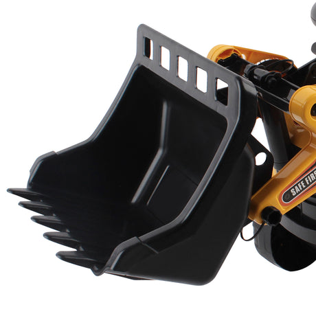 Kids Ride On Bulldozer with Helmet Yellow