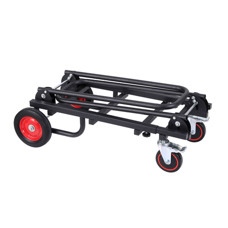 Foldable Hand Trolley 180kg Collapsible Platform Cart Black wheels