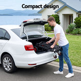Foldable Hand Trolley 180kg Collapsible Platform Cart Black dimensions
