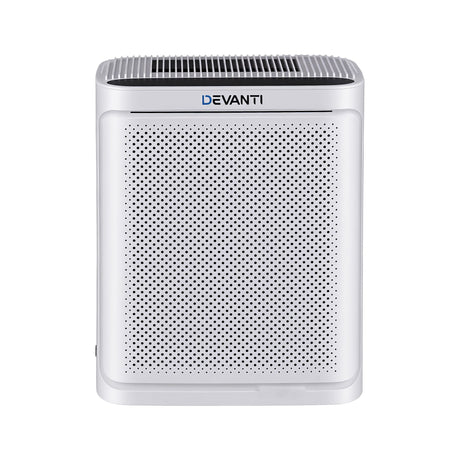 HEPA and activated carbon filter removed from the rear of the purifier