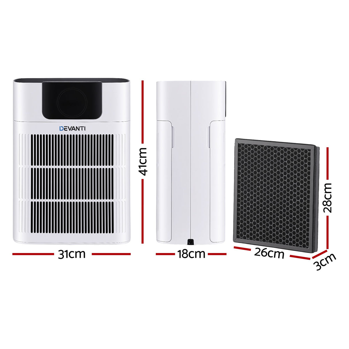 Pet air purifier placed in a living room beside a cat