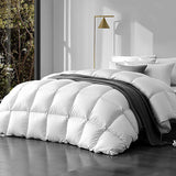 Windrush 800GSM goose down and feather quilt on a Super King bed