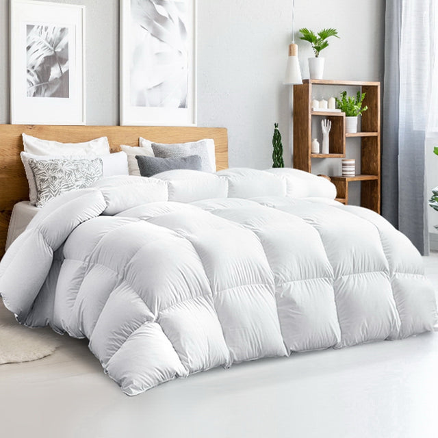 Wormington 500GSM goose down and feather quilt for Super King beds