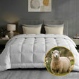 Great Barrington 500GSM wool quilt with baffle box construction on a Super King bed