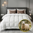 Great Barrington 800GSM wool quilt with baffle box construction on a King bed