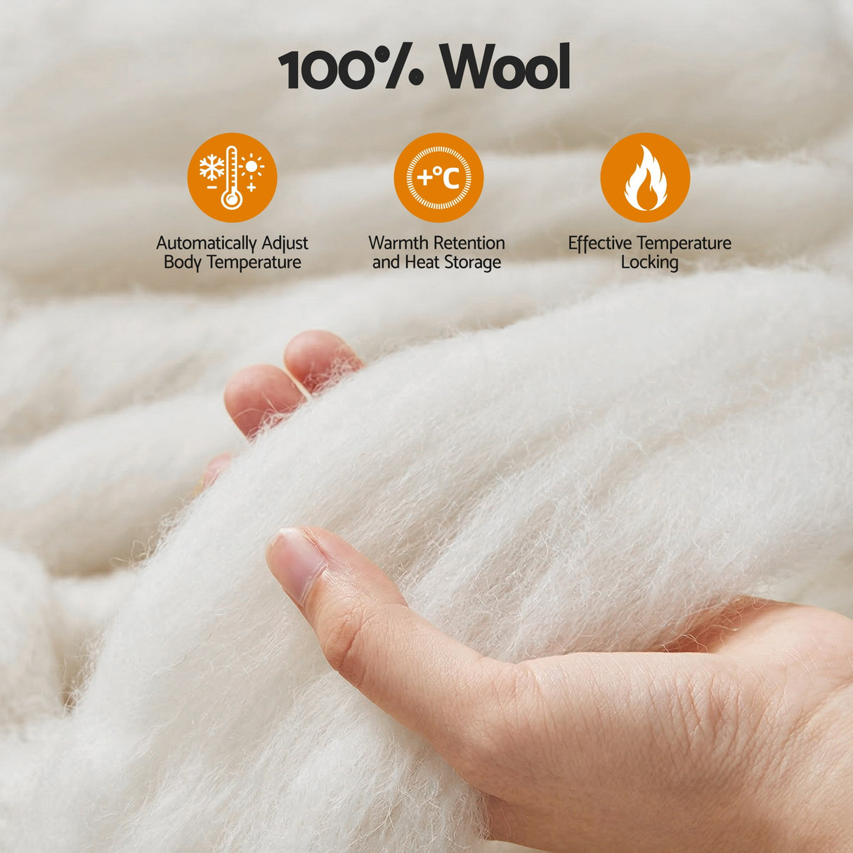 Oakridge Wool Quilt, Queen, 800GSM