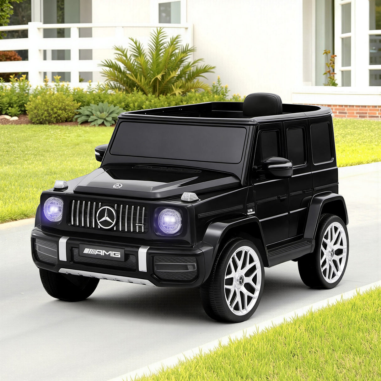 Finmere black kids electric ride on luxury SUV