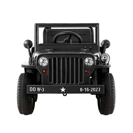 Kids Electric Ride On Military Off Road Car with Remote Control 12V Black