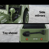 Rufforth Kids Ride On Military Jeep, 12V Electric, Olive