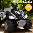 Black 12V electric ride on ATV quad bike for kids