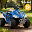 Blue 12V electric ride on ATV quad bike for kids