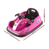 Kids Electric Ride On Bumper Kart with Remote Control 6V Pink