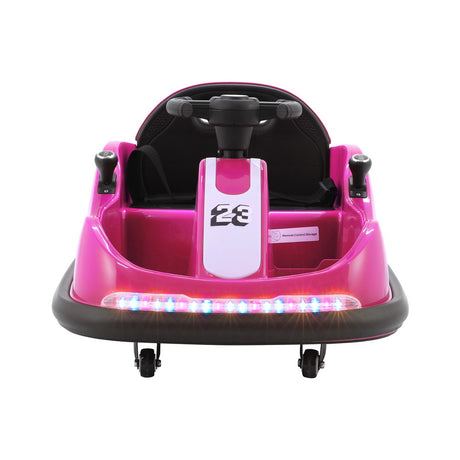Kids Electric Ride On Bumper Kart with Remote Control 6V Pink