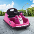 Kids Electric Ride On Bumper Kart with Remote Control 6V Pink
