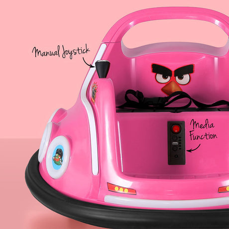 Kids Electric Ride On Bumper Car with Remote Control 6V Pink