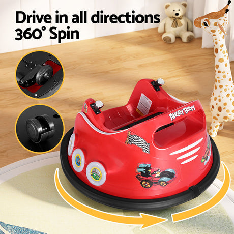Kids Electric Ride On Bumper Car with Remote Control 6V Red