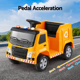 Peterhead Ride On Garbage Truck 12V Electric, Yellow