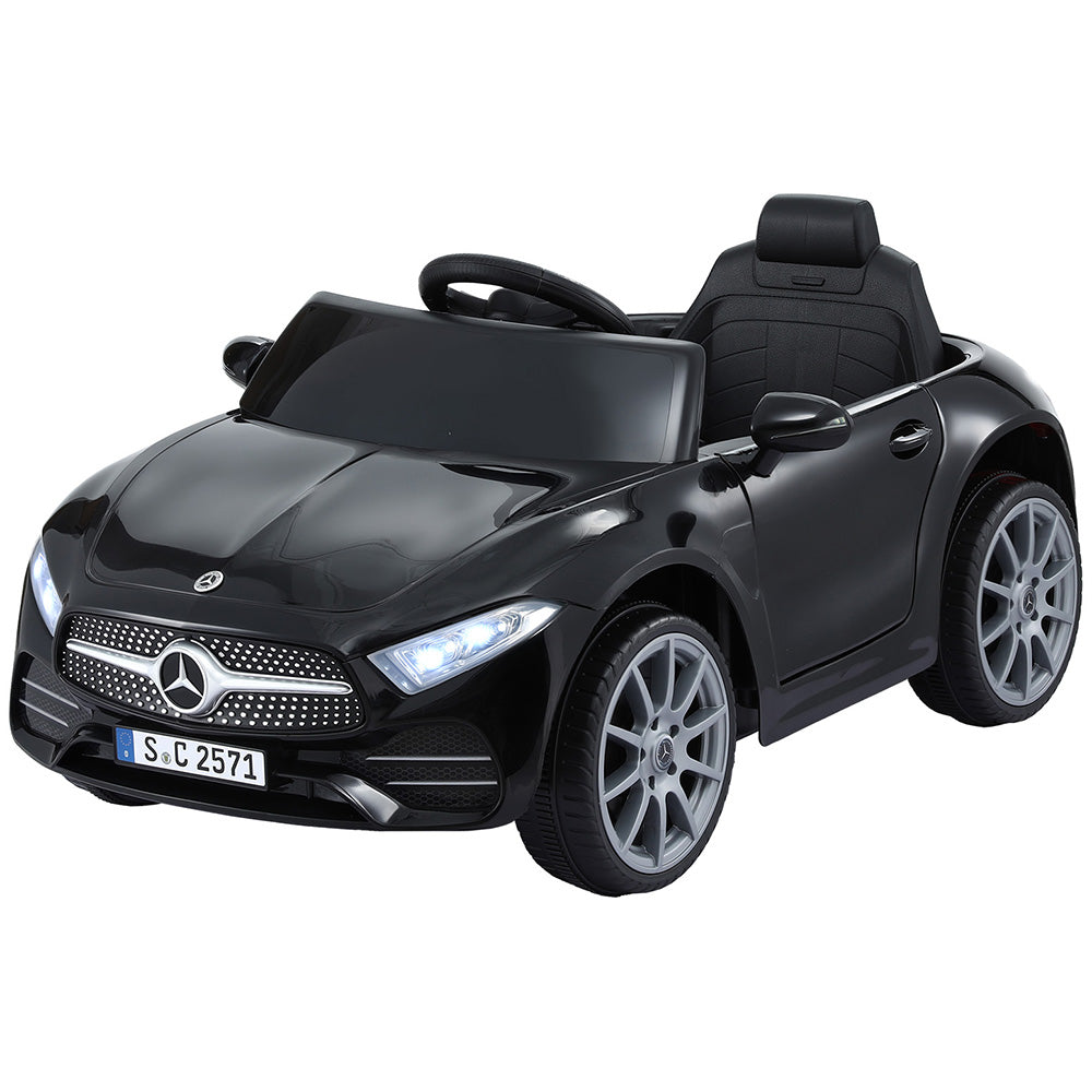 Predannack black kids electric ride on luxury sedan