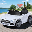 Predannack white kids electric ride on luxury sedan