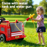 Throckmorton Kids Ride On Fire Engine Truck, 12V Electric, Red