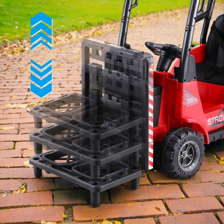Kids Electric Ride On Forklift with Remote Control 12V Red