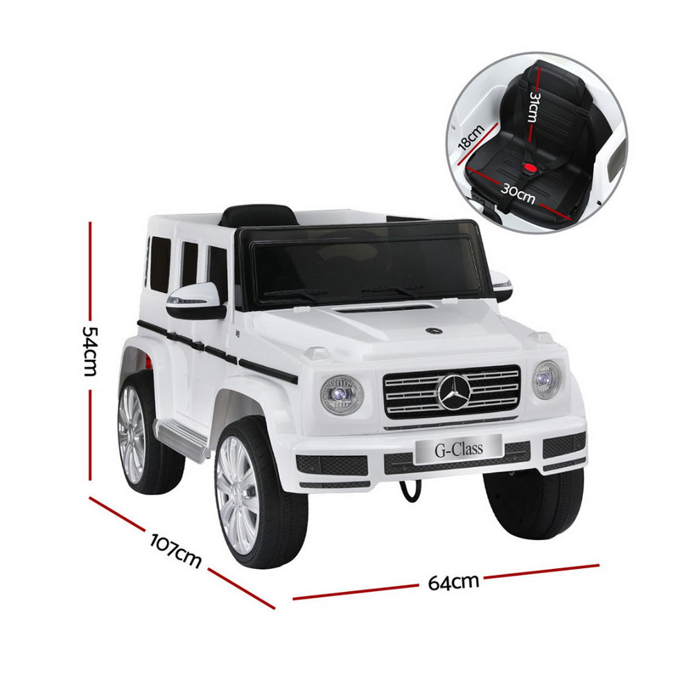 Ingliston Kids Ride On Car, 12V Electric SUV, White
