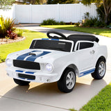 Llandow white kids electric ride on muscle car