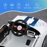 Llandow Kids Ride On Car, 12V Electric, White