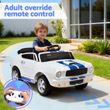 Llandow Kids Ride On Car, 12V Electric, White