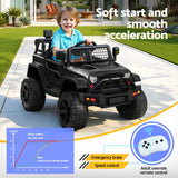 Silverstone Kids Ride On Car, 12V Off Road, Black Pink 2pcs