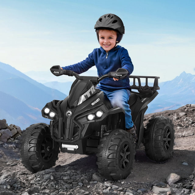Boreham black kids electric ride on ATV quad