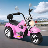 Pink 6V electric ride on motorcycle for young children
