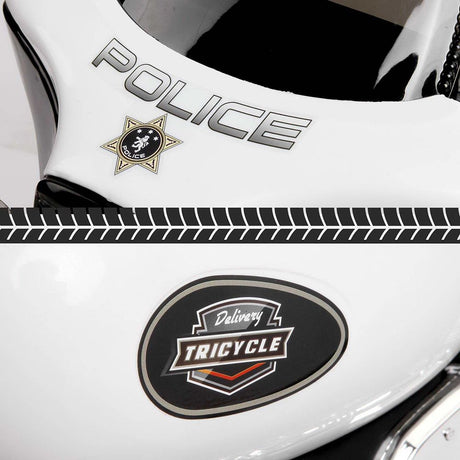 Kids Electric Ride On Police Cruiser Motorbike 6V Black