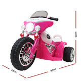 Mascardi Kids Electric Ride On Police Motorcycle, 6V, Pink