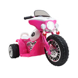 Mascardi Kids Electric Ride On Police Motorcycle, 6V, Pink