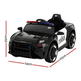 Kop Kids Ride On Police Car, 12V Electric, Black