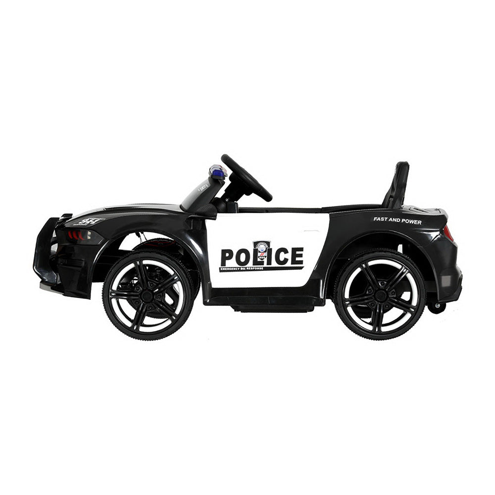 Kop Kids Ride On Police Car, 12V Electric, Black