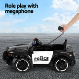 Kop Kids Ride On Police Car, 12V Electric, Black
