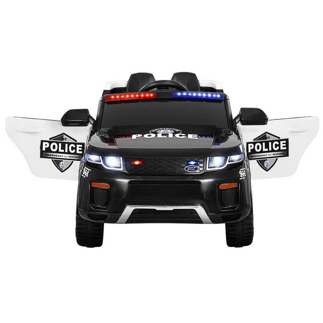 Lulsgate Kids Ride On Police Car, 12V Electric, Black