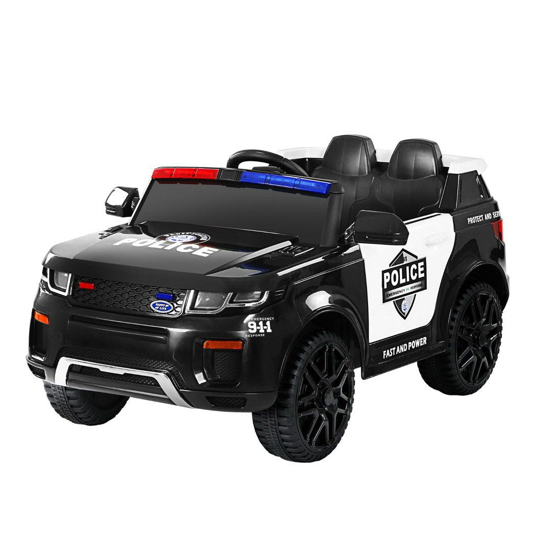 Lulsgate Kids Ride On Police Car, 12V Electric, Black