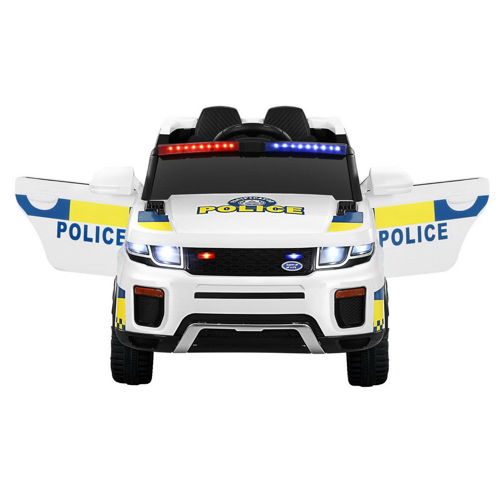 Lulsgate Kids Ride On Police Car, 12V Electric, White