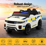 Lulsgate Kids Ride On Police Car, 12V Electric, White