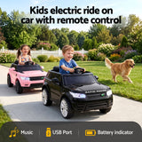 Goodwood Kids Ride On Car, 6V Electric, Black Pink 2pcs
